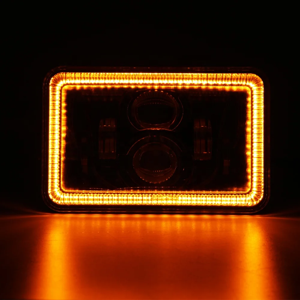 Morsun 4X6inch LED Headlight DRL for Freightliner Peterbilt H4656 H4651 H4652 H4666 H6545  Turn signal Lights assembly