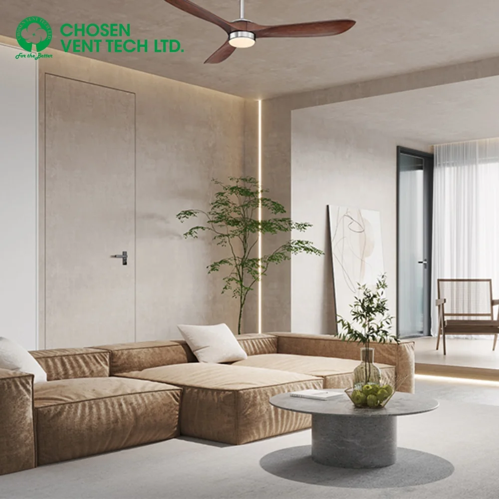 52/60 Inch BLDC DC Motor Intelligent Remote Control Ceiling Fan With Light Best Outdoor Patio Ceiling Fan