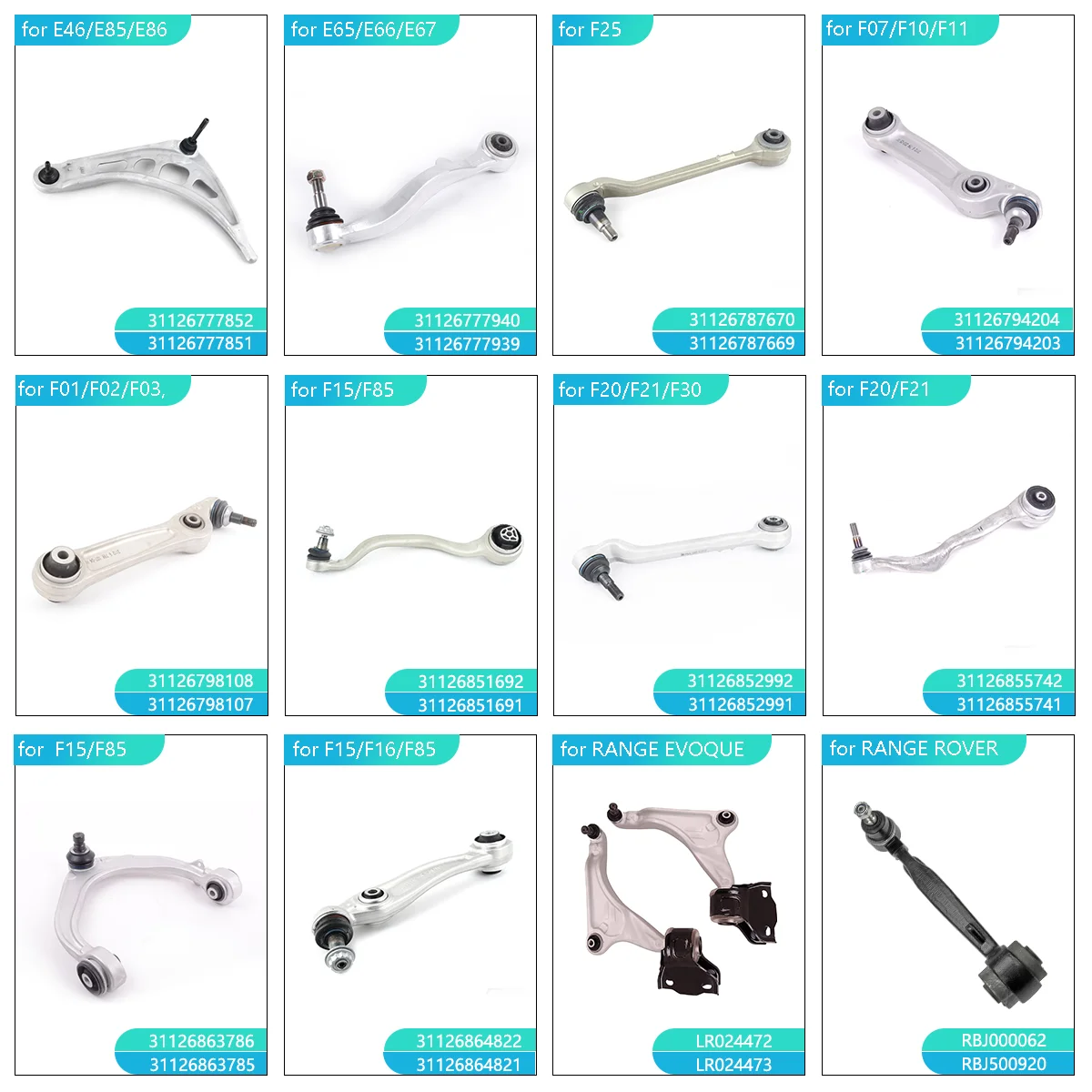 ShungTak Wholesale High Quality Car Auto Parts Front Lower Control Arm for BMW F07 F01 F02 F04 F10 31126850782