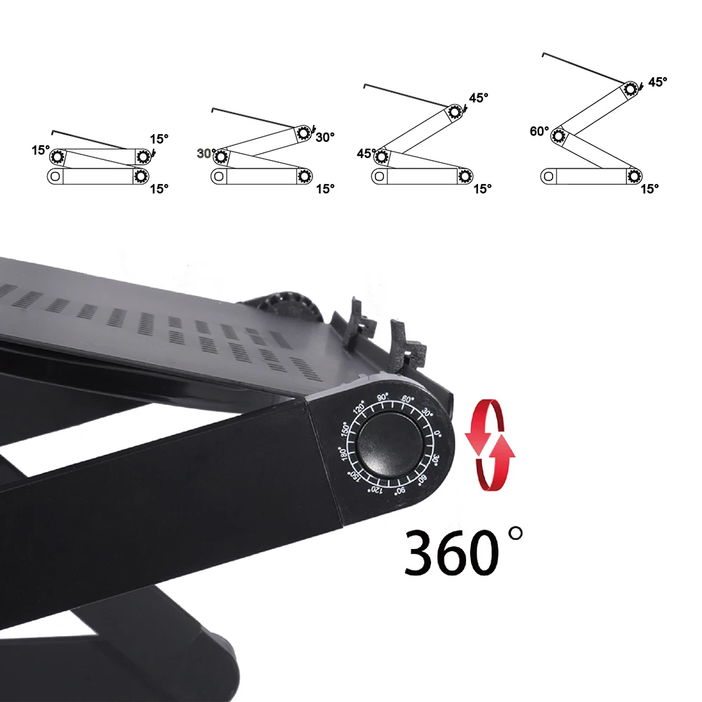 Charmount Adjustable Foldable 17 Inch Laptop Stand with Fan