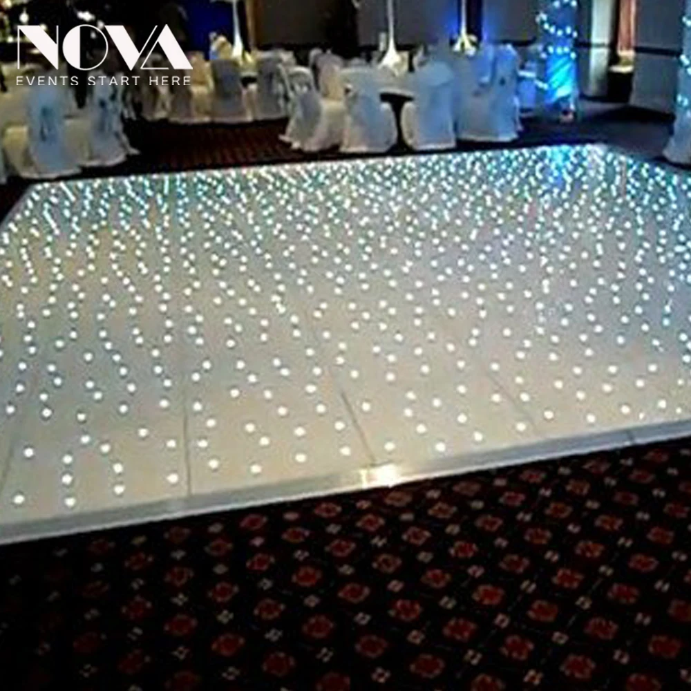 NOVA event equipment hire starlit dance floor for Christmas party