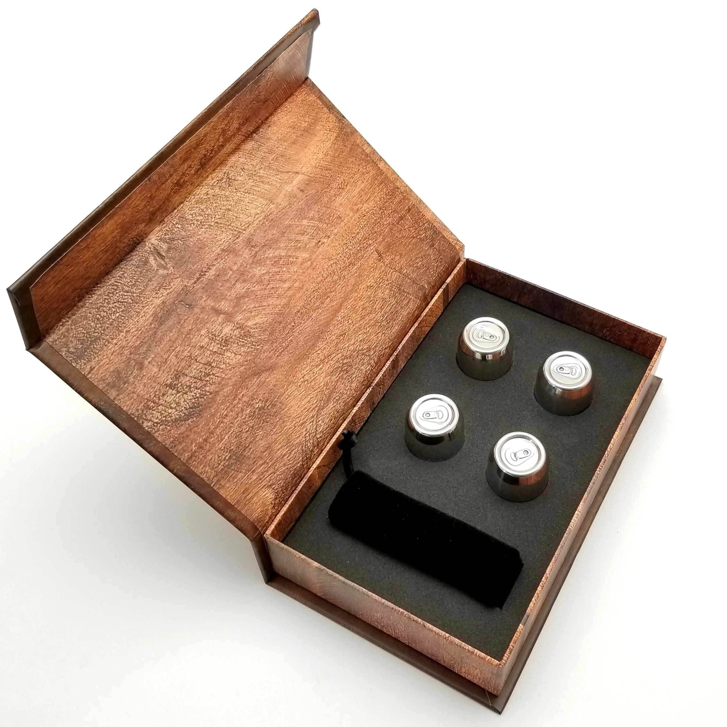 
Amazon ebay, Лидер продаж, подарочный набор, кубики из нержавеющей стали в форме колы, набор камней для виски в подарочной коробке с дорожной сумкой 