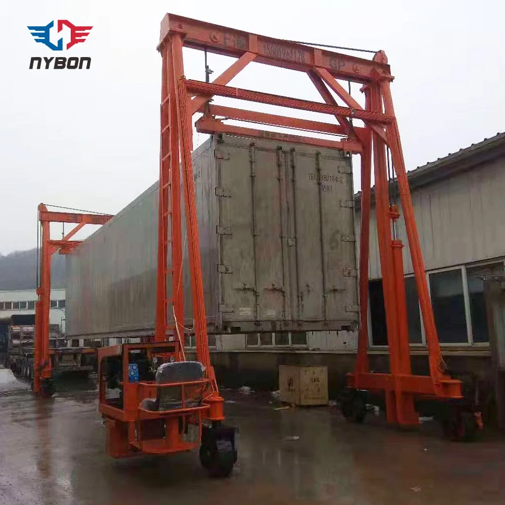 40ft container Lifting Mobile Gantry Crane for station