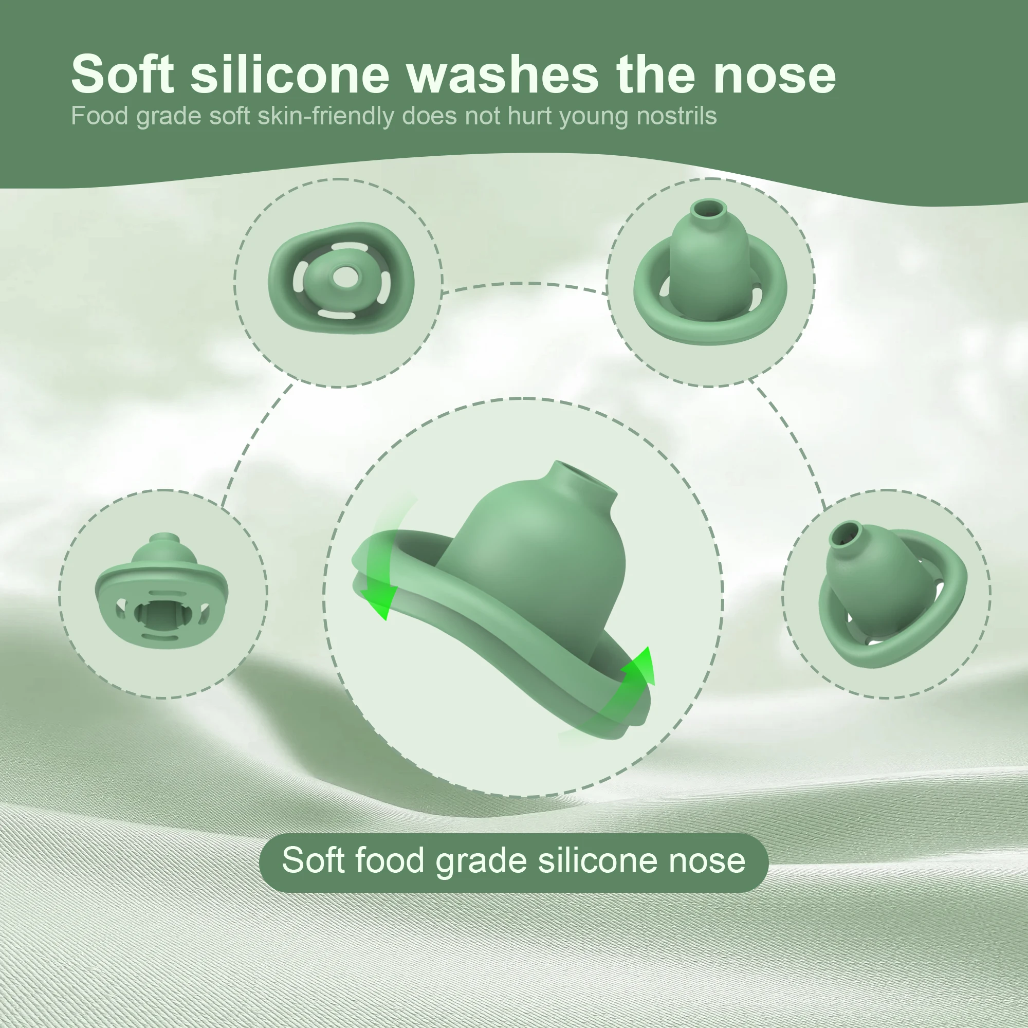 Nasal Care for Sinus Relief Nose Cleaner Sinus Rinse Kit Portable Spray Nasal Irrigation System for Children and Adults