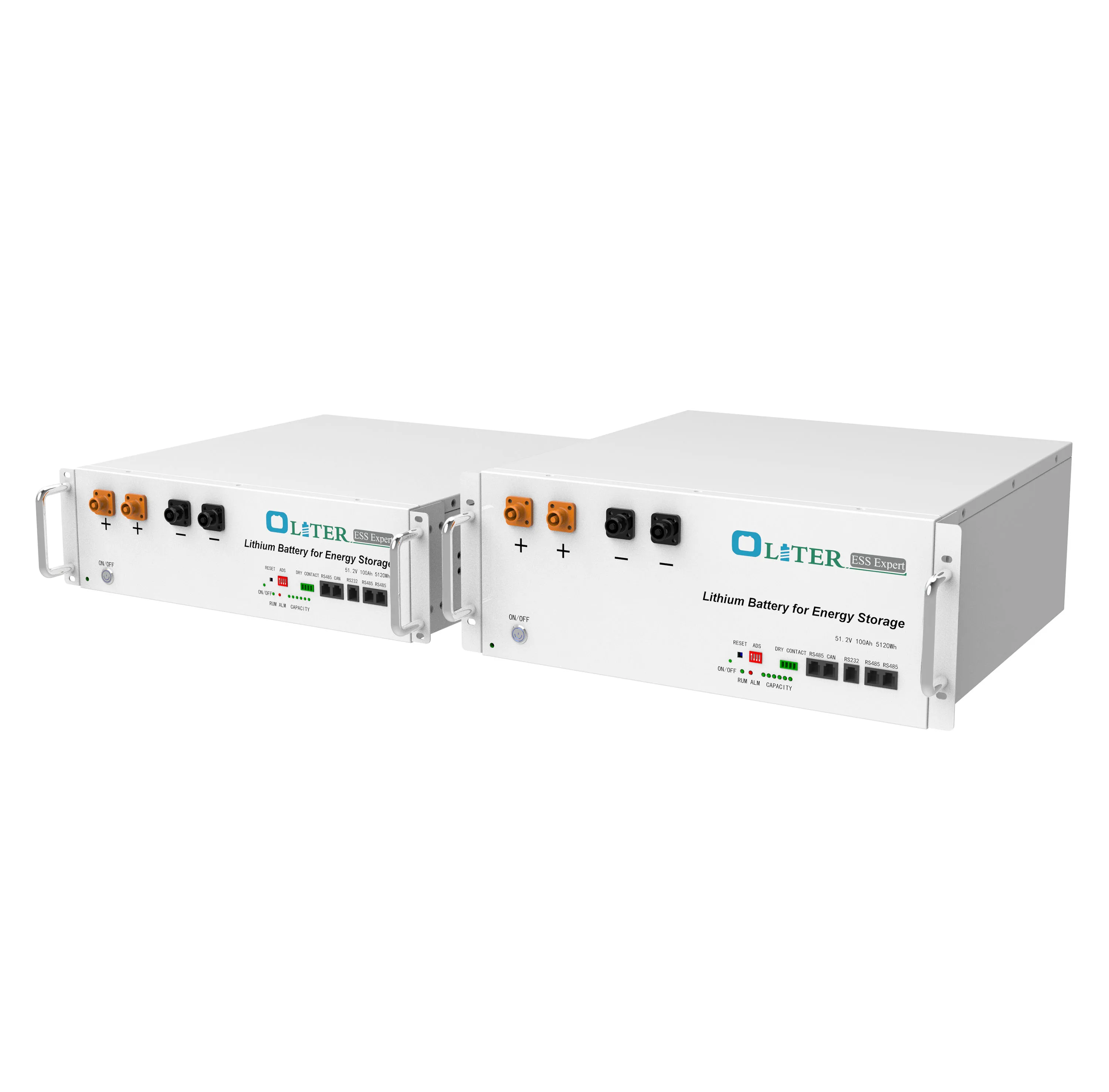 OLITER 48V 51.2V 100Ah-300Ah Deep Cycle Lithium Ion Battery Solar System Boats Lifepo4 LFP Anode Material 100% Lihtium Battery