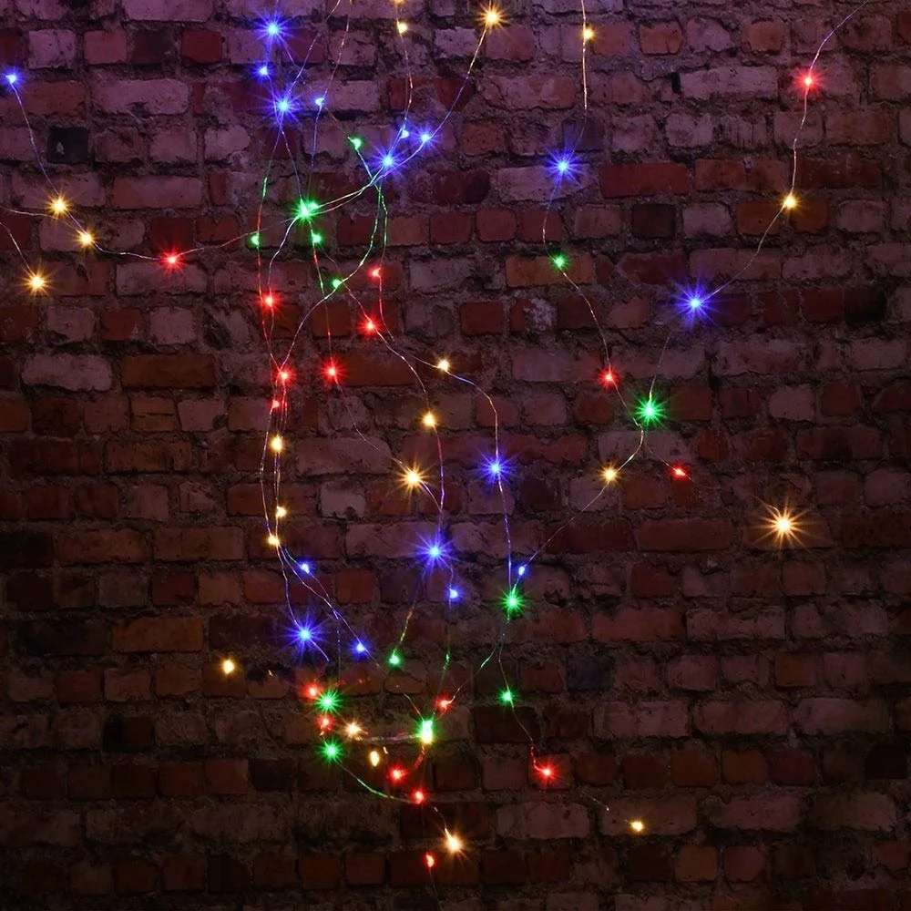 
Pretty design multicolor color 10m 100 led solar string lights outdoor for decoration 