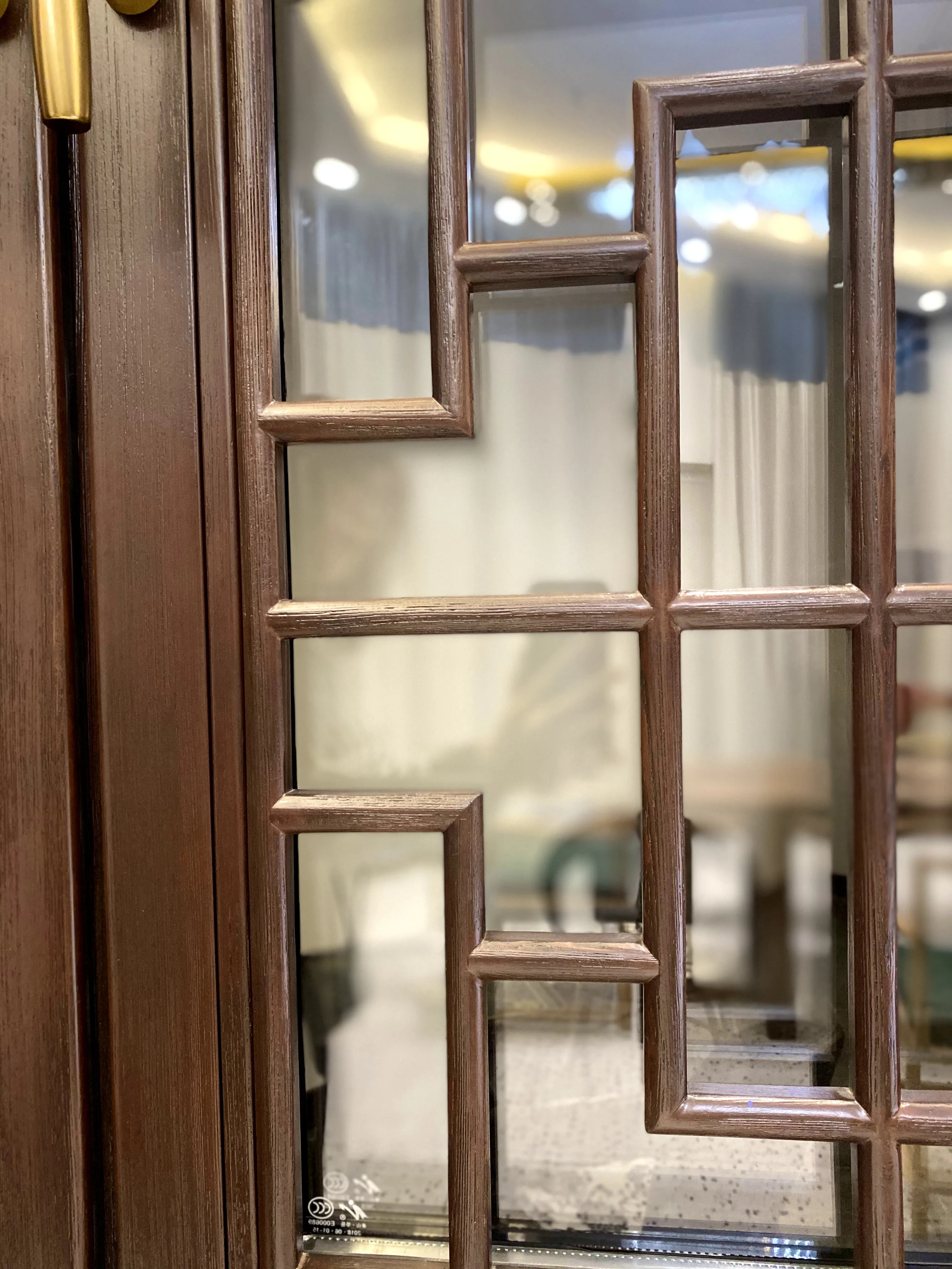 Chinese Style Tilt And Turn Aluminum Clad Solid Pine Aluminium Wood Windows