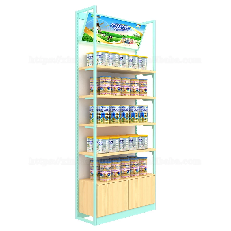 New Middle Island Milk Powder Supermarkets Shelf For Mother And Baby Store