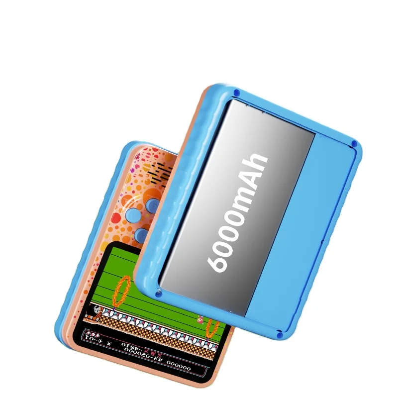 New Mini Retro Classic Games 666 In 1 Handheld Game Player 3.5 Inches Screen G6 Tv Video Game Console 6000mah Power Bank
