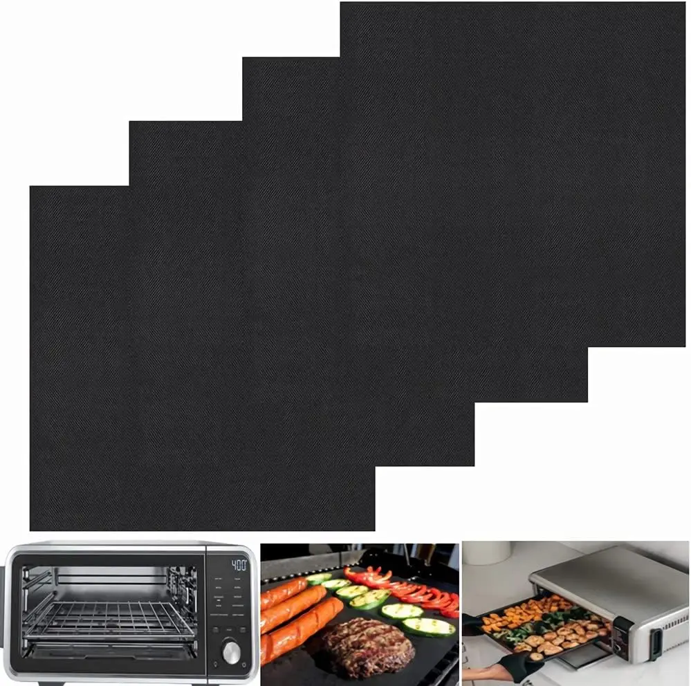 Chinese Factory Direct Sales Product Nonstick Oven Liner Reusable Ptfe Baking Sheet  Oven Liner Mat  Stove Cover Liner