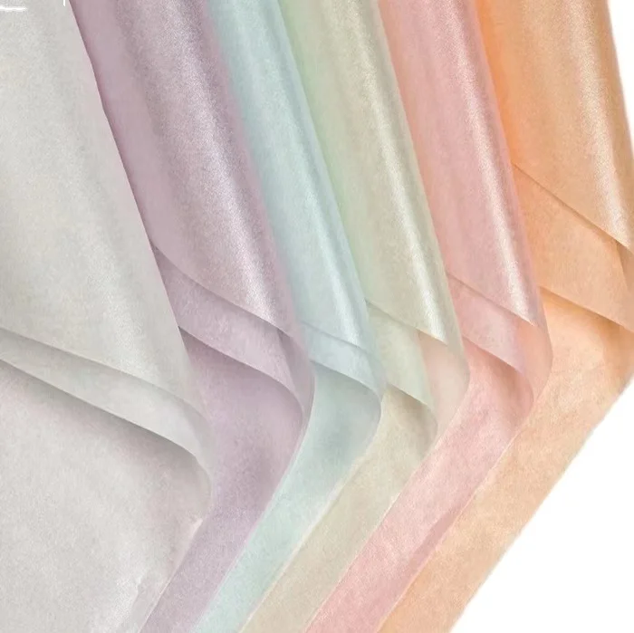 Pearlescent Tissue Paper Bouquet Lining Wrapping Tissue Paper Material Paper For Packing Clothes