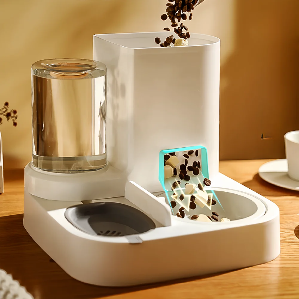 Factory Wholesale  2 in 1 Automatic Pet Food Feeders Water Dispenser Dog Cat Bowls Drinking Fountain Pet Supplies