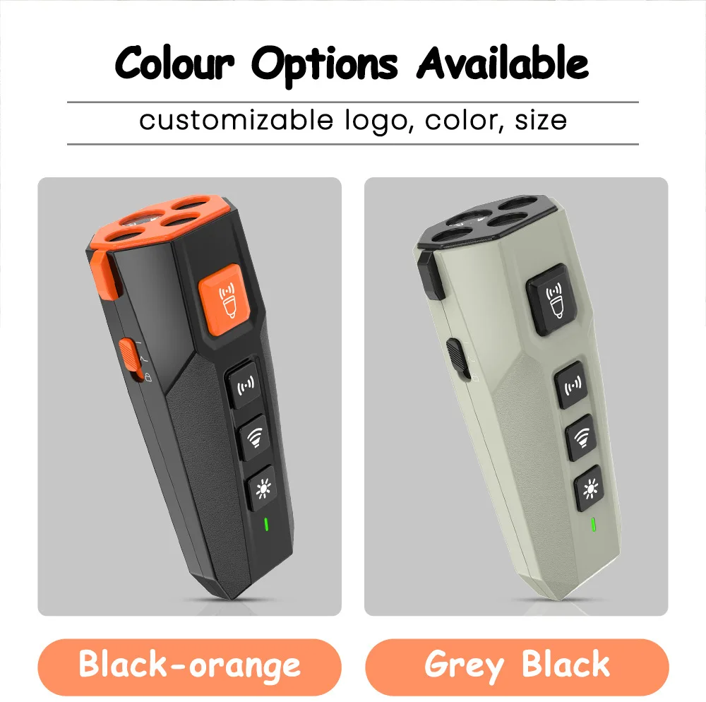 Multi Sensor Dog Anti Barking Device Ultrasonic Handheld Dog Training Tool With LED Flashlight