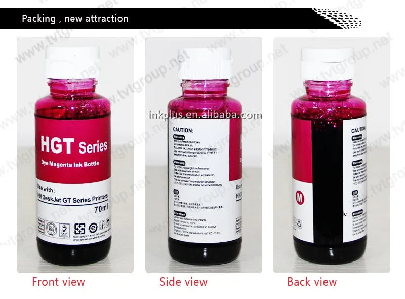 Trendvision Premium Ink GT51/52 Refill Dye Ink For HH GT5810/GT5820/GT5821/GT5822 InkTank 310-419