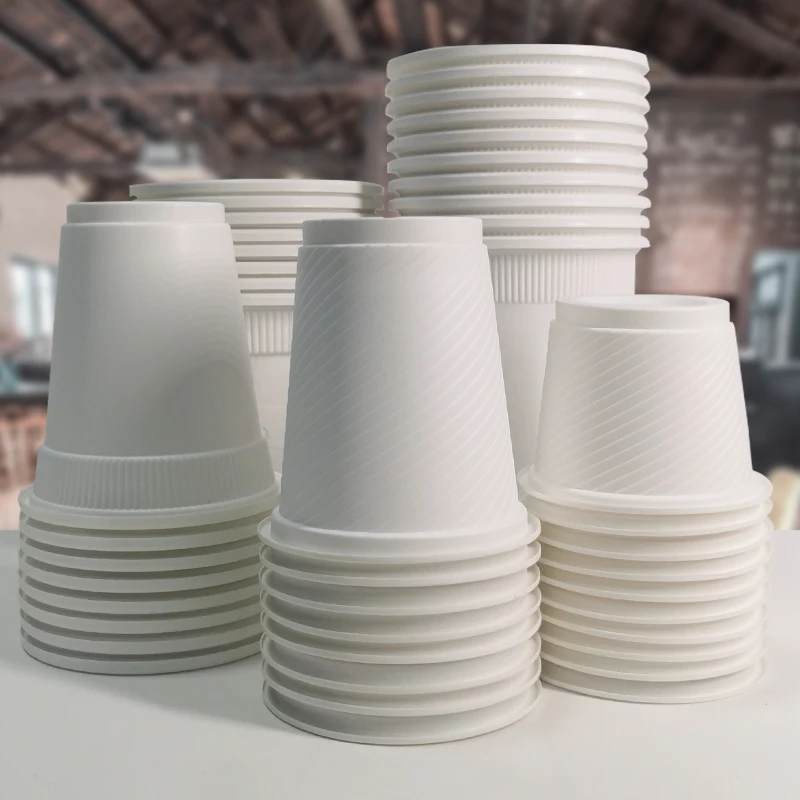 Disposable Eco-friendly PLA coated drinking cups biodegradable corn starch cup for hot drink