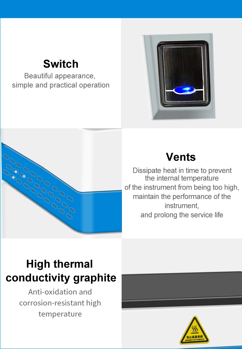 250C 450C  400X300mm Working Plate Size Graphite heating plate