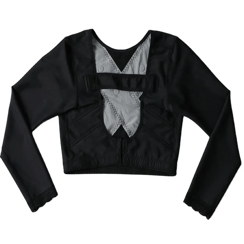 Wholesale long sleeve slimming fitness  Women arm shapewear bra tummy control shaper