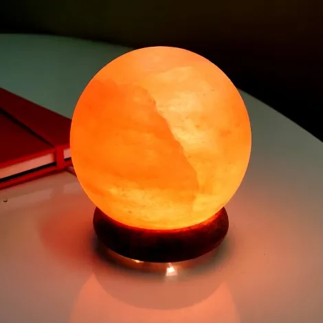 Natural Himalayan Salt Lamp Spheres Rock Crystal Lamp (5x5x7) from Pakistan Natural Himalayan Pink Salt Rock