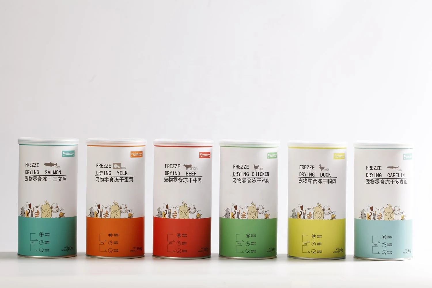 pet snacks treats capelin  freeze-dried food