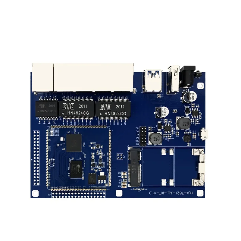 Hi-Link hot sale HLK-7621 GbE Gigabit Ethernet Router module with MT7621A chipset Test Kit/Development board