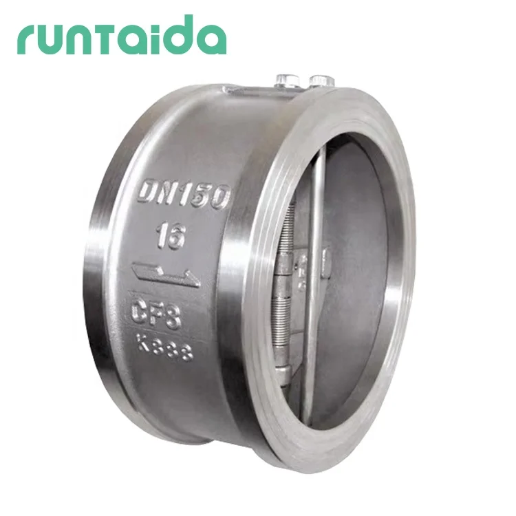 Ductile Iron PN10 DN200 Horizontal Double Flange Water Disc Check Valve