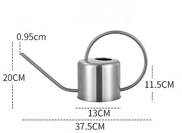 Stainless Steel Watering Can Pots Long Mouth Watering Can Pot Flower Plants Perfer for Sprinkling Tools For Garden Supplies