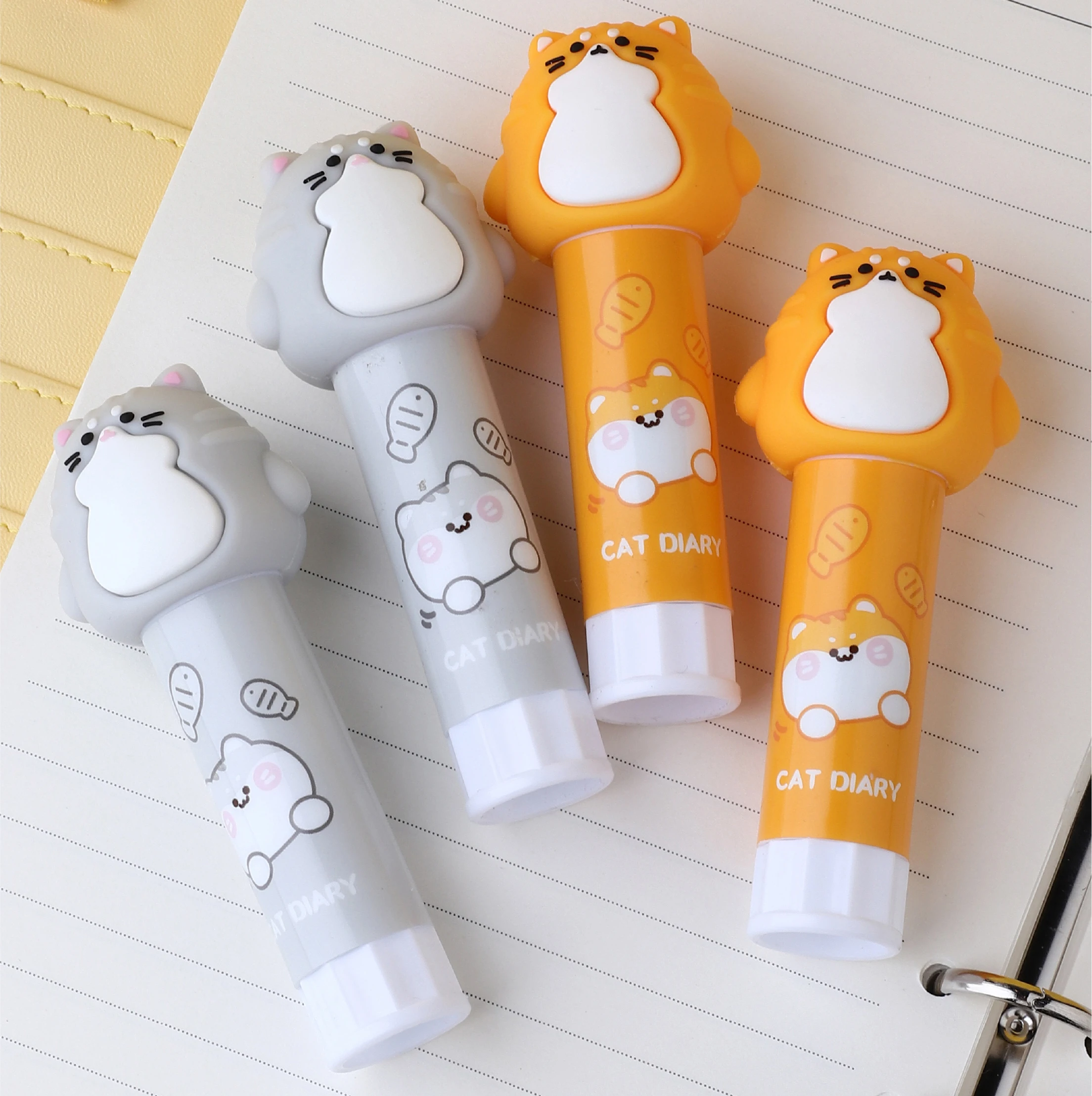 High Quality Non-Toxic PVA PVP Glue Stick School/Office Tools 9g White Glue Stick with cute top for students