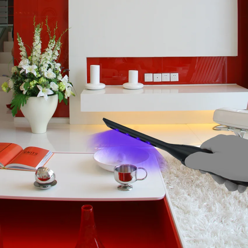 
UVC UVA double led chip high efficiency to kill germs bacteria sterilization disinfection portable light wand UV lamp 