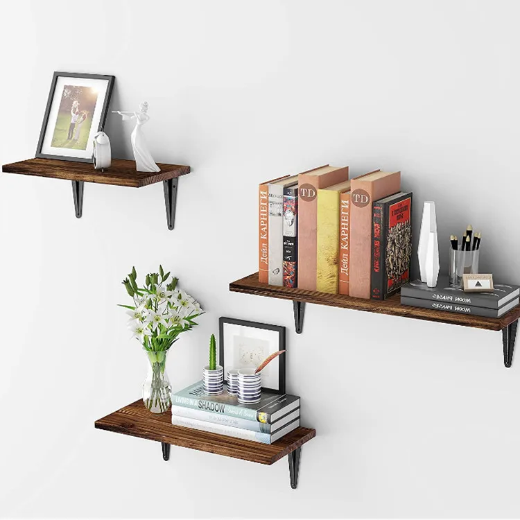 
Floating rustic wooden wall storage wall mountedwedding decoration wall 