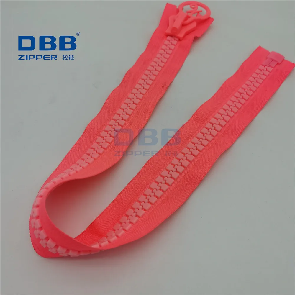 
8#10#20 wholesale custom colorful big large polyester zipper plastic resin open end zipper for tent tarpaulin 