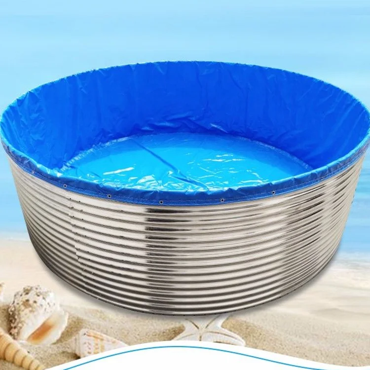 Recirculating Aquaponic Biofloc Aquaculture Tarpaulin Tank Equipment Fish Farming System Above Ground For Aquaculture