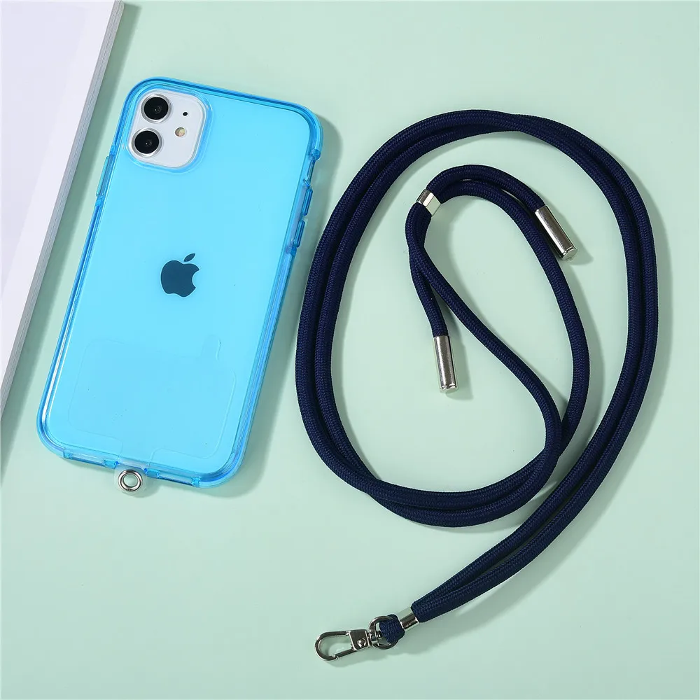 custom universal  lanyard mobile phone patch accessories Neck cross body universal strap to hang hanging rope the phone case