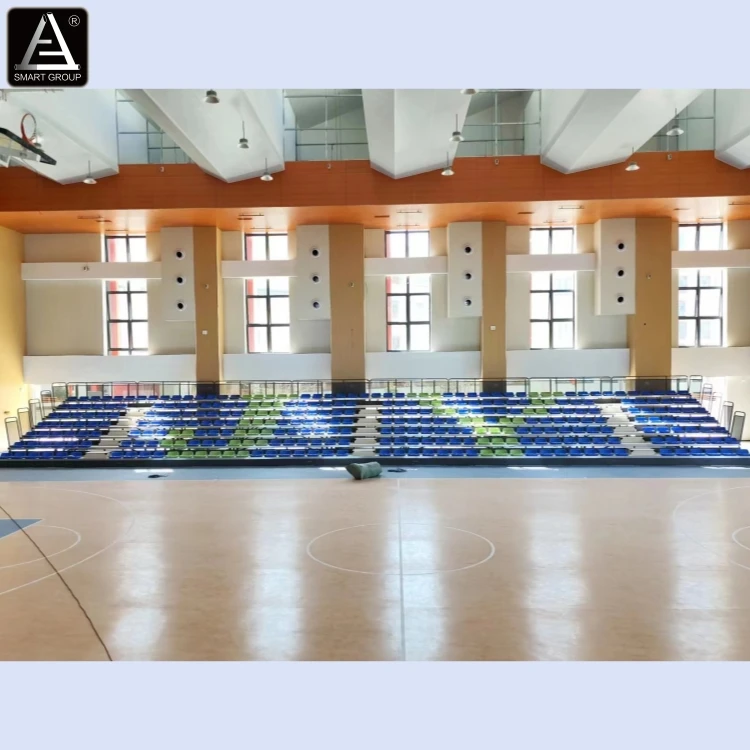 Metal Structure Telescopic Tribune Stand Stadium Retractable Bleachers Seats for Sale