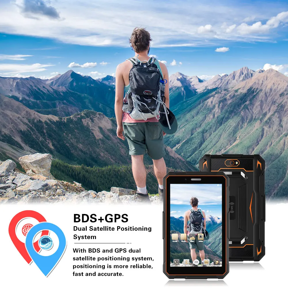 Factory 4G 8inch 4GB+64GB NFC industrial tablet Waterproof IP68 Rugged Tablet