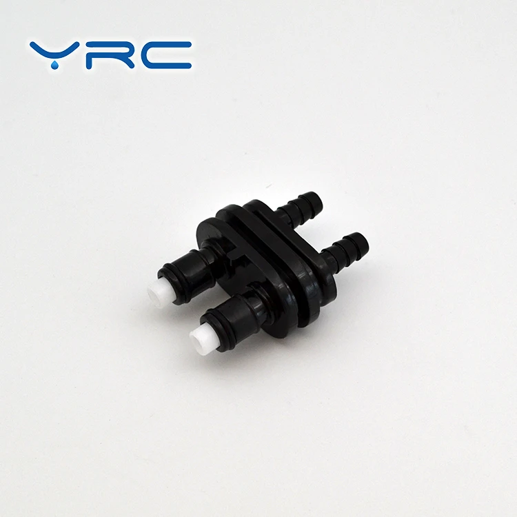 black connections and disconnections quick dual flow couplings
