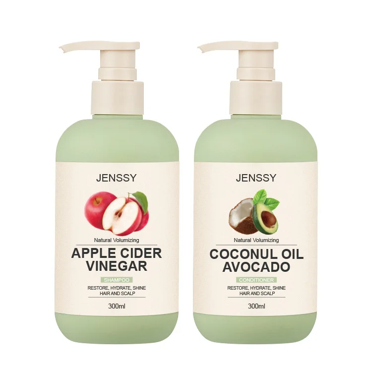 Набор для ухода за волосами без сульфата яблочный уксус аргановое масло органическое кокосовое авокадо частная марка шампунь и Кондиционер