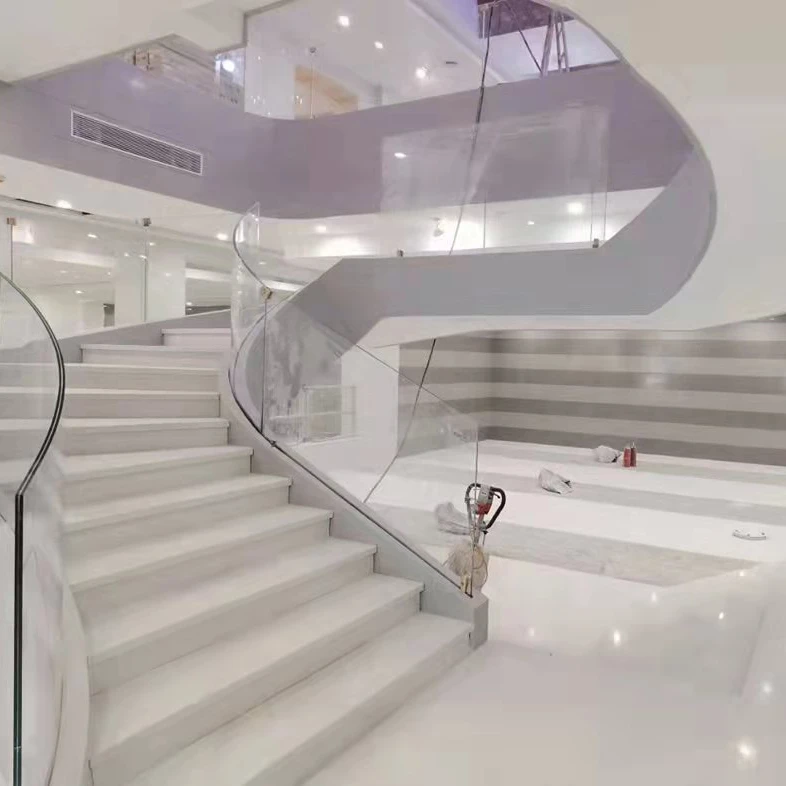 Good bending performance White Marble Sheets  for commercial spaces/reception desks