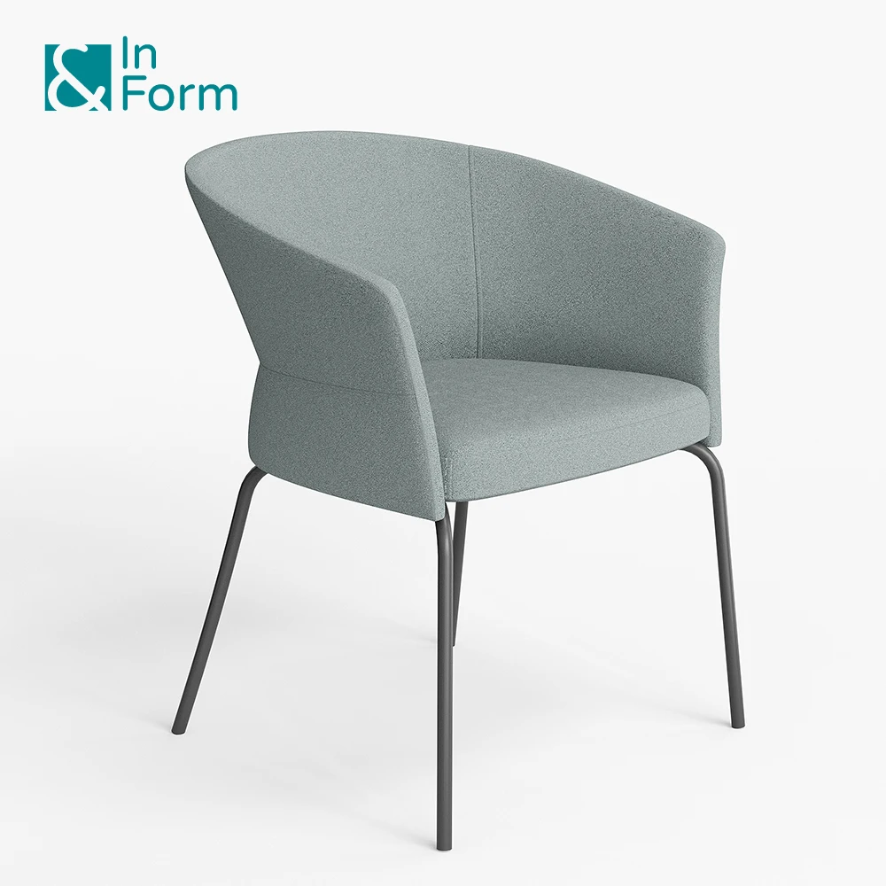 Минималистское кресло в нордическом стиле тканевое пенопластовое коммерческое место для переговоров и приемной стулья отдыха