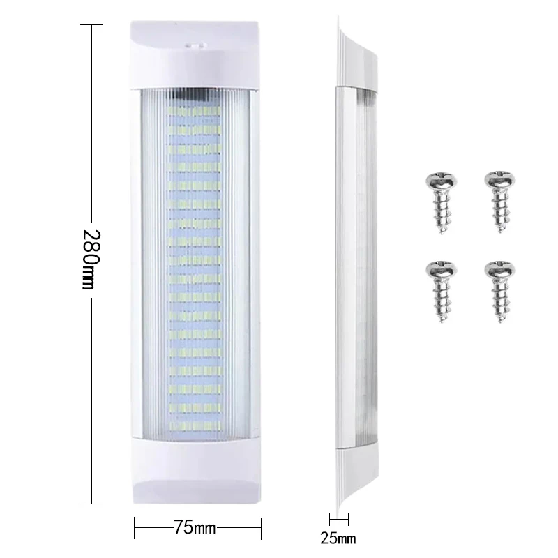 6000K 108 Leds reading bulb Ceiling Light Van Truck Lorry Camper roof lamp Interior Lights 12v Led Light Bar