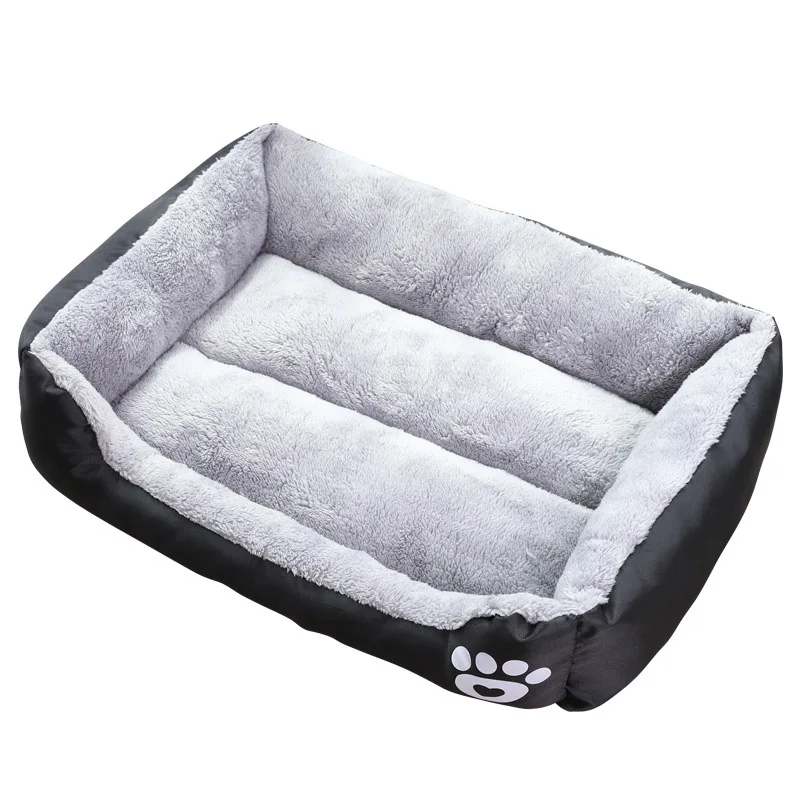 Factory Fast Dispatch Classic Pet Beds Waterproof Oxford Bottom Paw Print Pet Bed Dog Beds