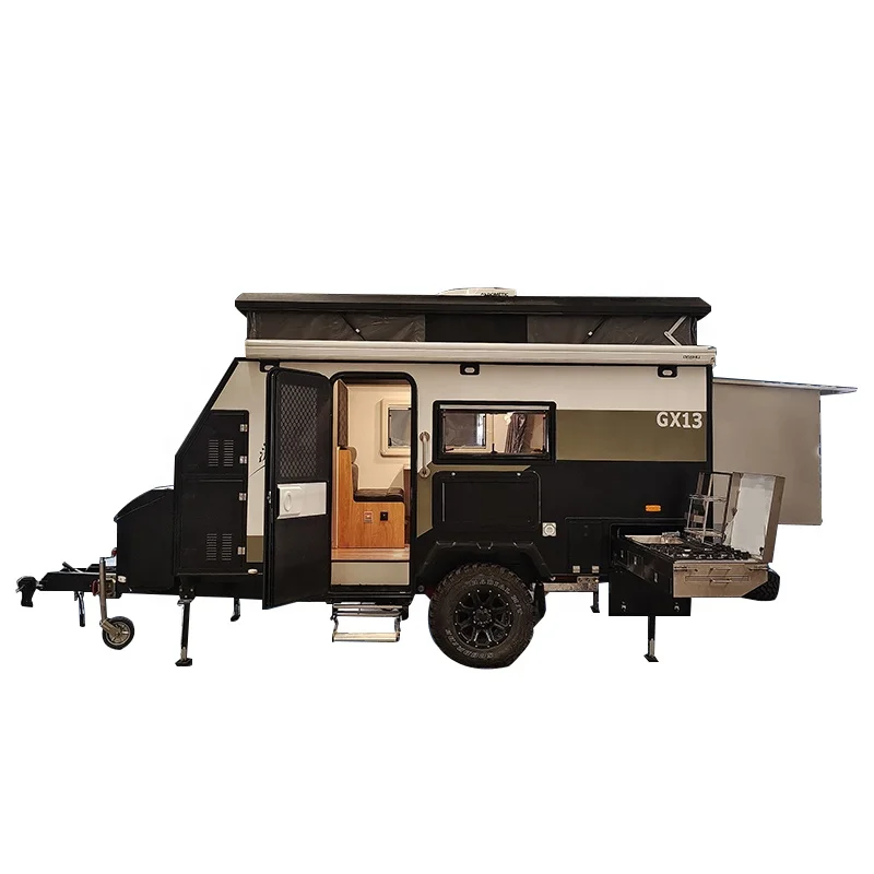 Camp Trailer Mini Teardrop Mini Caravan Travel Camper Camping Trailers With Shower