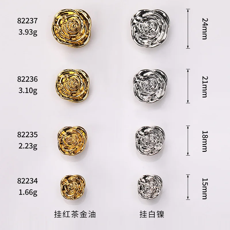 Fancy dress Irregular metal buttons for women clothing,decoration metal buttons for coats