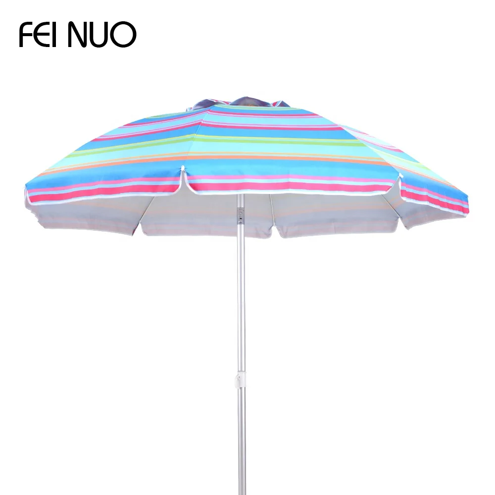 Custom Factory UV resistant zinc tilt folding sun outdoor beach umbrella with top vented