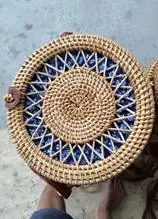 Best price Lady Handbag Women Handmade rattan bag straw bag ecofriendly accessary