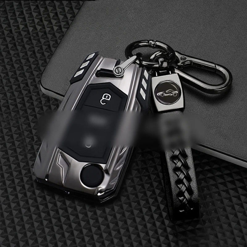 Metal Car Key Case Cover For VW Volkswagen Golf 7 MK7 Tiguan MK2 For SEAT Ateca Leon FR 2 Ibiza For Skoda Octavia Accessories