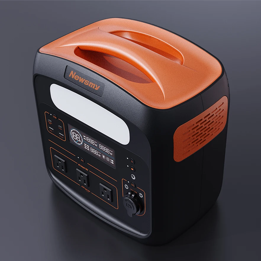 OEM Pure sine Emergency Home Power Supply 800Wh LFP battery PD100W 220v electric generator solar with LED Emergency Light