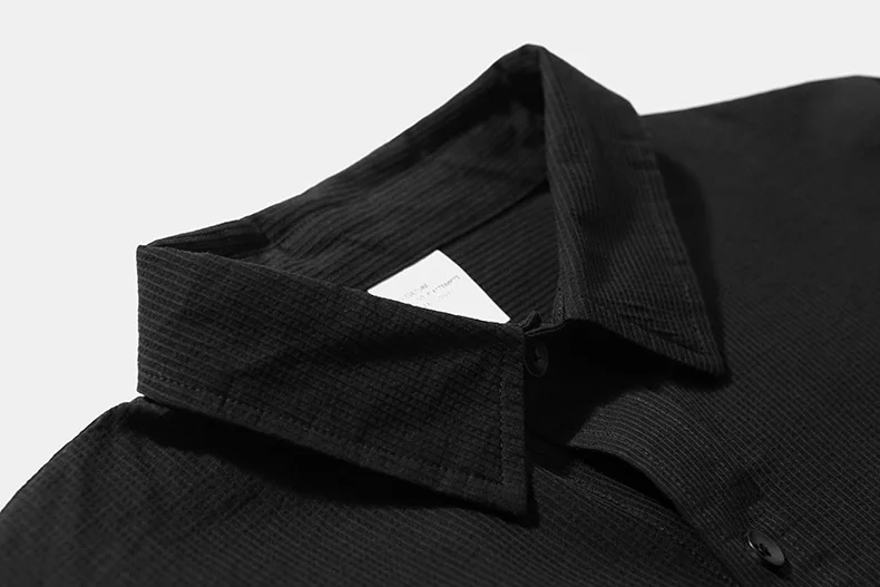 Custom logo Corduroy cotton over size shirt round hem simple style men shirt