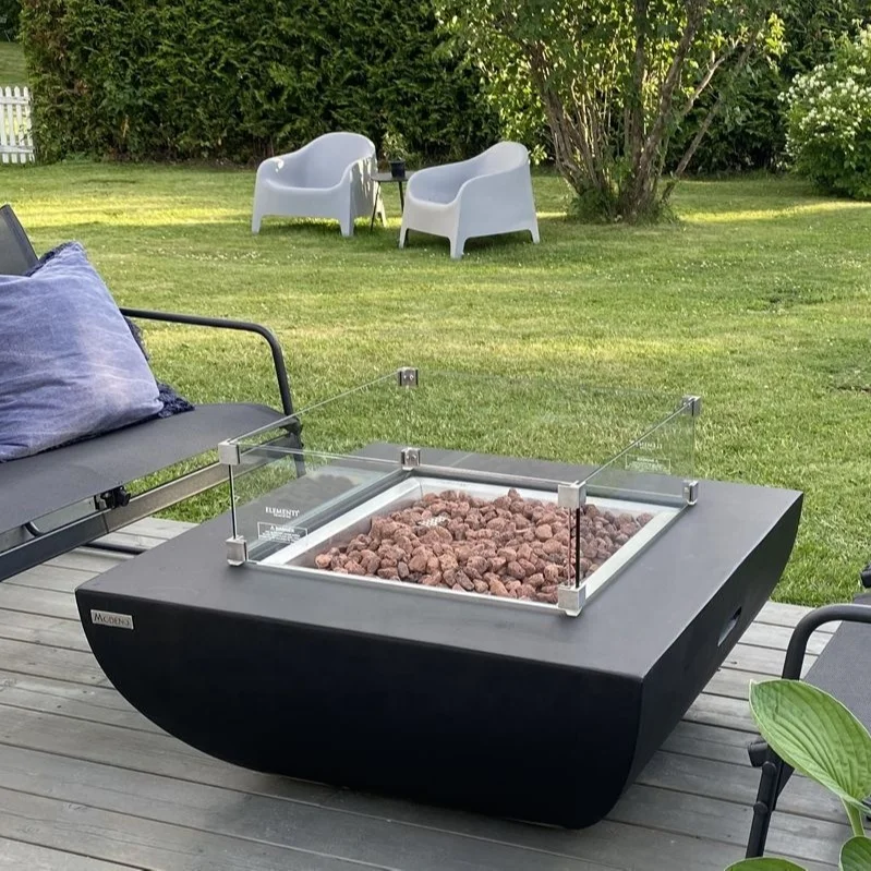 MODENO Modern Decorative Firetable Patio Fire Pit Gas Propane square