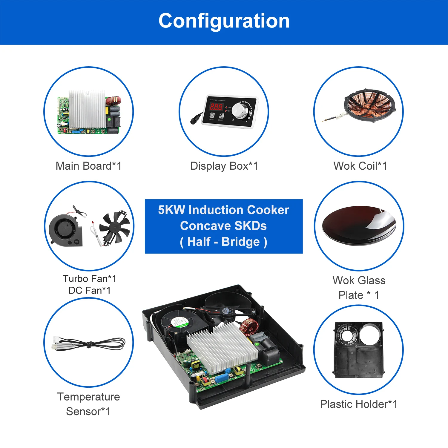 Industrial 8KW ~ 15KW high frequency heating machine heating drive PSU electric steam induction generator module