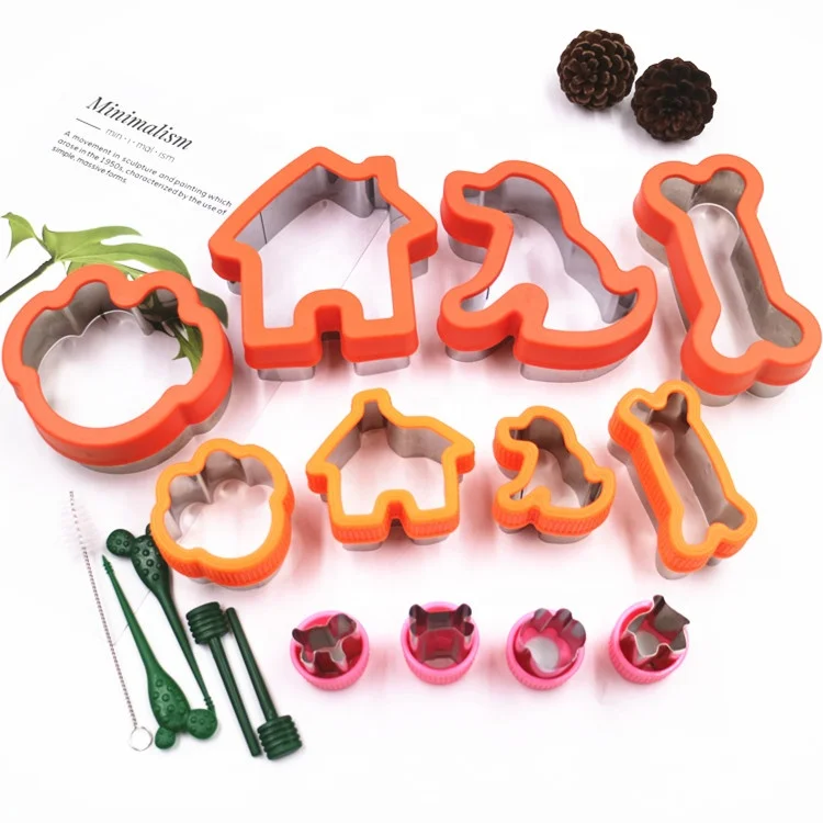 Source supplier stainless steel cake mould dog bone baking mould pastry biscuit cookie sandwich cutter set